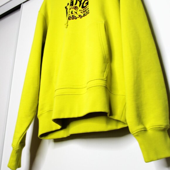 BNWT AW21 HELMUT LANG WRAP HOODIE BOLD LIME S - Picture 6 of 12